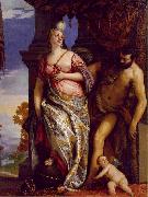 VERONESE (Paolo Caliari) Allegory of Wisdom and Strength wt oil painting on canvas